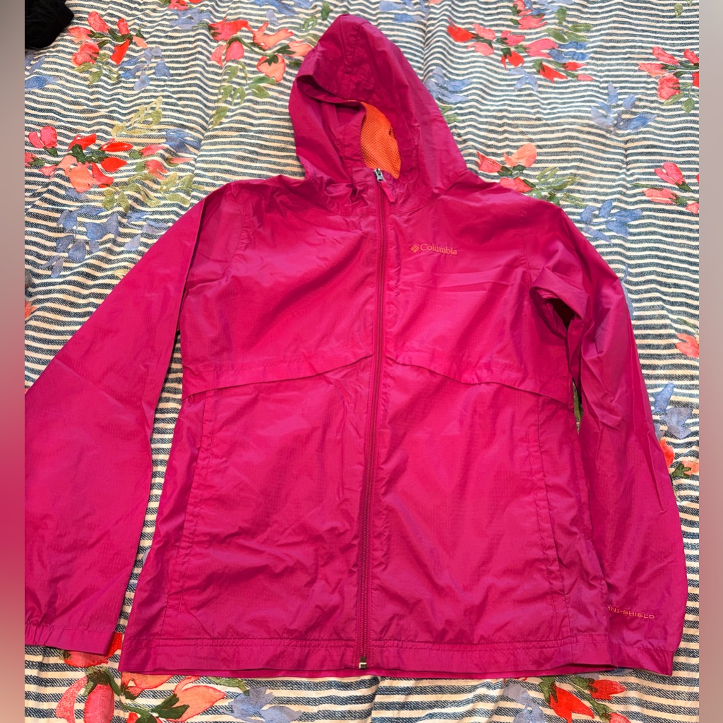 Columbia Windbreaker Hooded Zip-Up Jacket